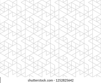 Abstract geometric pattern with crossing thin grey lines on white background. Seamless linear rapport. Stylish fractal texture. Vector pattern to fill the background, laser engraving and cutting.
