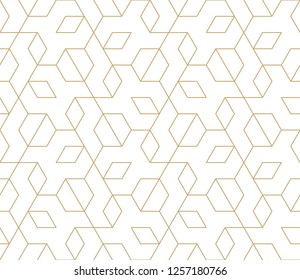 Abstract geometric pattern with crossing thin lines, triangles and polygons. Stylish texture in monochrome color. Seamless linear pattern. Modern swatch for design.