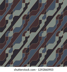 Abstract geometric pattern with crossing thin lines. Vector seamless lattice background. Diagonal ornament. Repeating geometric grid simple design background. Fabric trellis print.