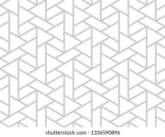 Abstract geometric pattern with crossing thin lines. Stylish diamond texture in light color. Seamless linear pattern. Modern swatch for design.