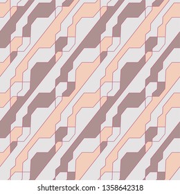Abstract geometric pattern with crossing thin lines. Seamless linear rapport vector background. Diagonal ornament. Repeating geometric grid modern design background. Fabric print.