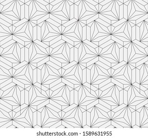 Abstract geometric pattern with crossing thin lines. Stylish diamond texture in light color. Seamless linear pattern. Modern swatch for design.