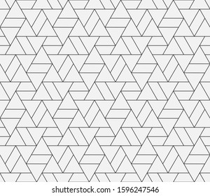 Abstract geometric pattern with crossing thin lines. Stylish diamond texture in light color. Seamless linear pattern. Modern swatch for design.