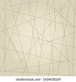 Abstract geometric pattern with crossing thin straight lines. Seamless linear pattern. Vector Stylish texture 