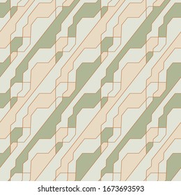 Abstract geometric pattern with crossing thin lines. Seamless linear rapport vector background. Diagonal ornament. Repeating geometric grid elegant design background. Textile print.
