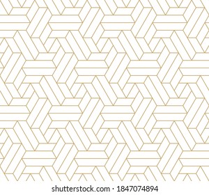 Abstract geometric pattern with crossing thin lines. Stylish diamond texture in light color. Seamless linear pattern. Modern swatch for design.