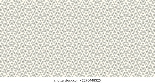 Abstract geometric pattern with crossing thin straight lines. Stylish texture in gray color. Seamless linear pattern.