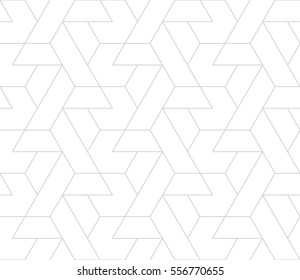 Padrão geométrico abstrato com cruzamento de linhas cinzentas finas sobre fundo branco. Linear sem emenda. Textura vetorial elegante.