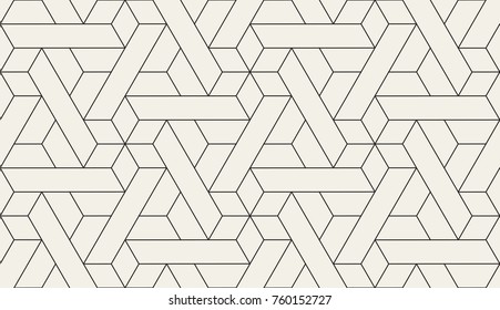 Abstract geometric pattern with crossing thin lines, stars and polygons. Seamless linear rapport. Stylish fractal texture. Vector rapport to fill the background, laser engraving and cutting.