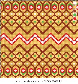 abstract geometric pattern - pattern for cross-stitch or knitting