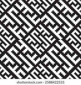 abstract geometric pattern decorative design fabric print decoration decorative black and white 