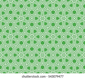 Abstract geometric pattern. Decorative floral ornament. Vector illustration.