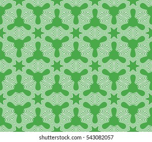 Abstract geometric pattern. Decorative floral ornament. Vector illustration.