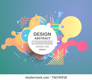 Abstract geometric pattern design