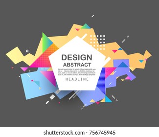 Abstract geometric pattern design