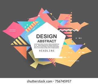 Abstract geometric pattern design