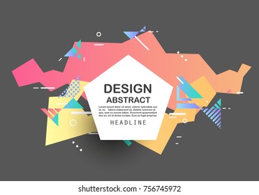 Abstract geometric pattern design
