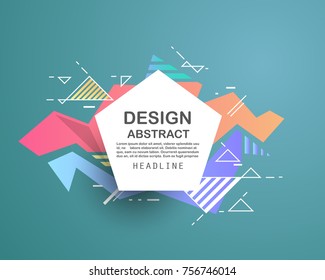 Abstract geometric pattern design