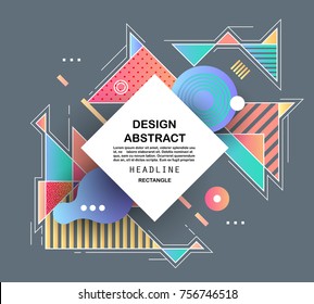 Abstract geometric pattern design