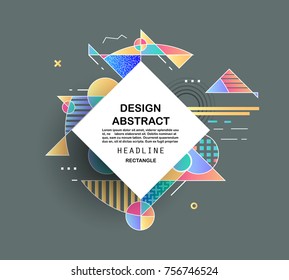 Abstract geometric pattern design