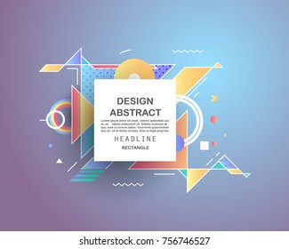 Abstract geometric pattern design