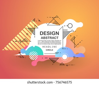 Abstract geometric pattern design