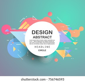 Abstract geometric pattern design