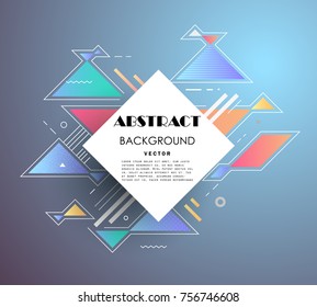 Abstract geometric pattern design