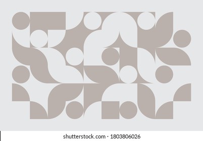 Abstract geometric pattern design artwork with simple shapes and forms colored with subtle and delicate colors palette. Perfect for web banner, business presentation, backdrop prints, fabric textile.