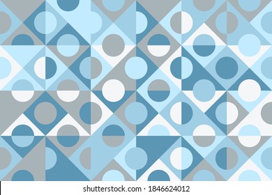 Abstract geometric pattern design artwork with simple shapes and forms colored with subtle and delicate colors palette. Perfect for web banner, business presentation, backdrop prints, fabric textile.