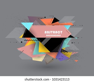 Abstract geometric pattern design and background. Use for modern design, cover, template, decorated, brochure, flyer.