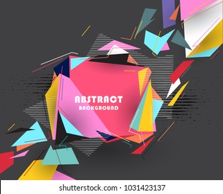 Abstract geometric pattern design and background. Use for modern design, cover, template, decorated, brochure, flyer.