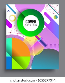 Abstract geometric pattern design and background. modern design, cover, template, decorated, brochure, flyer.
