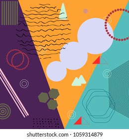 Abstract geometric pattern design and background. Modern design, cover, template, decorated,  poster, card.