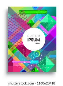 Abstract geometric pattern design and background. modern design, cover, template, decorated, brochure, flyer.
