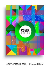 Abstract geometric pattern design and background. modern design, cover, template, decorated, brochure, flyer.
