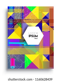 Abstract geometric pattern design and background. modern design, cover, template, decorated, brochure, flyer.
