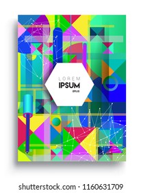 Abstract geometric pattern design and background. modern design, cover, template, decorated, brochure, flyer.
