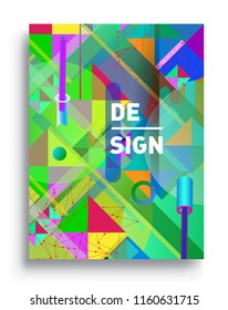 Abstract geometric pattern design and background. modern design, cover, template, decorated, brochure, flyer.
