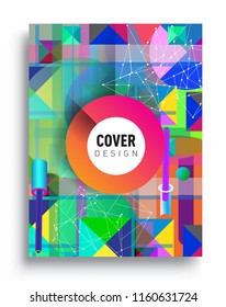 Abstract geometric pattern design and background. modern design, cover, template, decorated, brochure, flyer.
