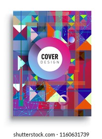 Abstract geometric pattern design and background. modern design, cover, template, decorated, brochure, flyer.
