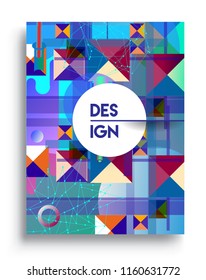 Abstract geometric pattern design and background. modern design, cover, template, decorated, brochure, flyer.
