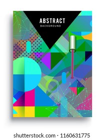 Abstract geometric pattern design and background. modern design, cover, template, decorated, brochure, flyer.
