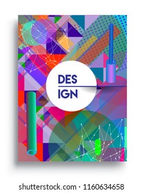 Abstract geometric pattern design and background. modern design, cover, template, decorated, brochure, flyer.
