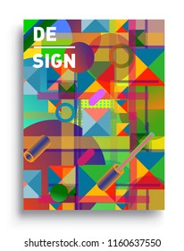 Abstract geometric pattern design and background. modern design, cover, template, decorated, brochure, flyer.
