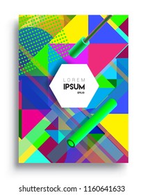 Abstract geometric pattern design and background. modern design, cover, template, decorated, brochure, flyer.
