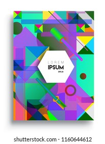 Abstract geometric pattern design and background. modern design, cover, template, decorated, brochure, flyer.