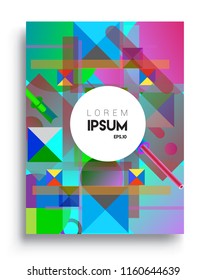 Abstract geometric pattern design and background. modern design, cover, template, decorated, brochure, flyer.