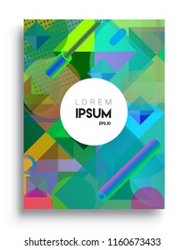 Abstract geometric pattern design and background. modern design, cover, template, decorated, brochure, flyer.
