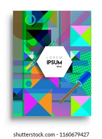 Abstract geometric pattern design and background. modern design, cover, template, decorated, brochure, flyer.
